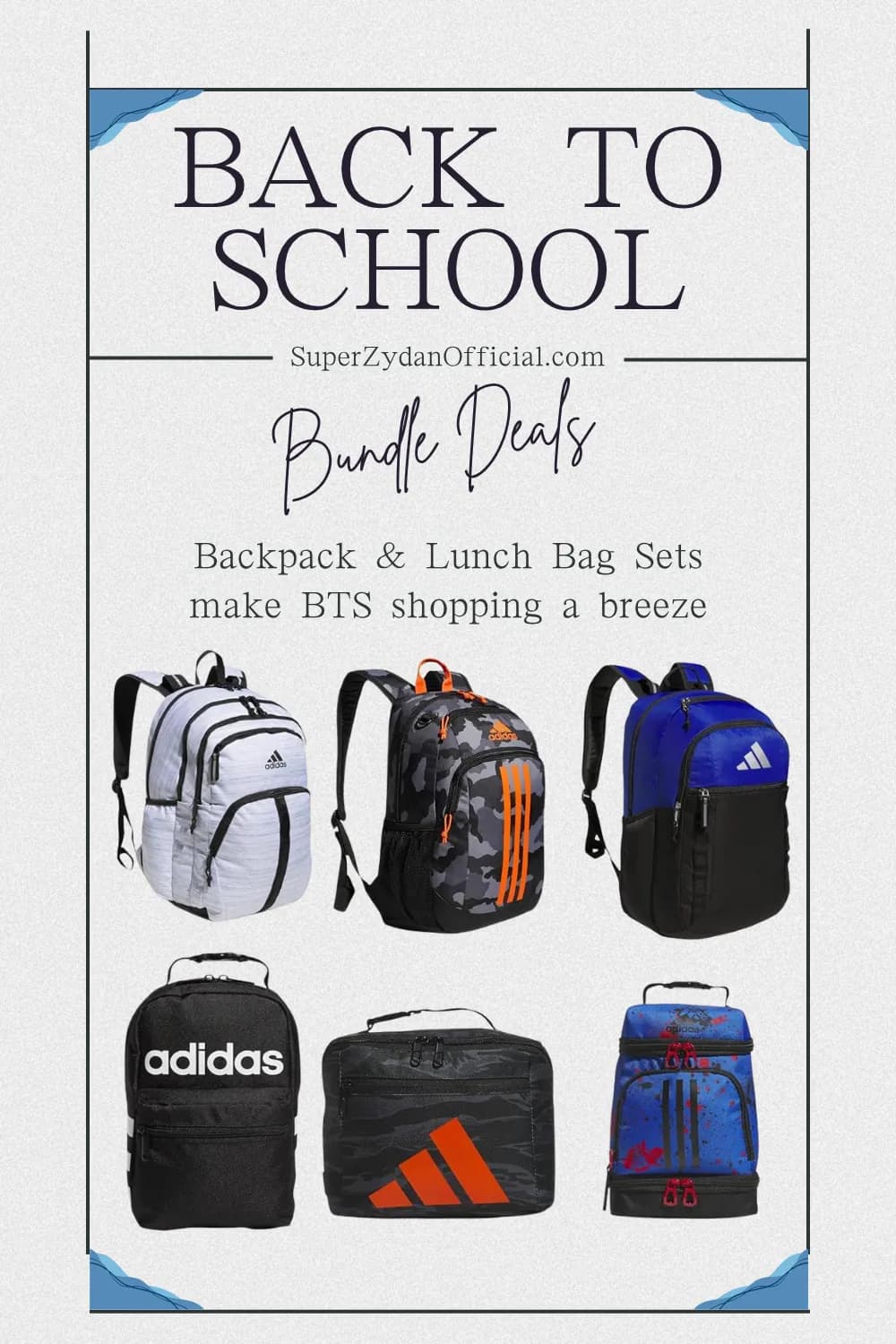 Backpack and lunch bag bundle deals for back to school