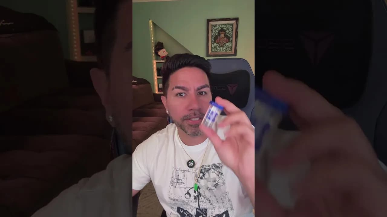 SuperZydan holding up a Clear Care contact lens case