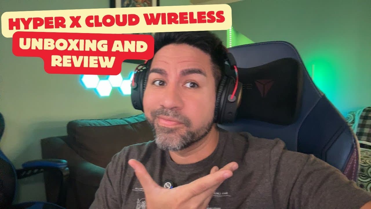 SuperZydan wearing the HyperX Cloud Alpha Wireless headset at his desk